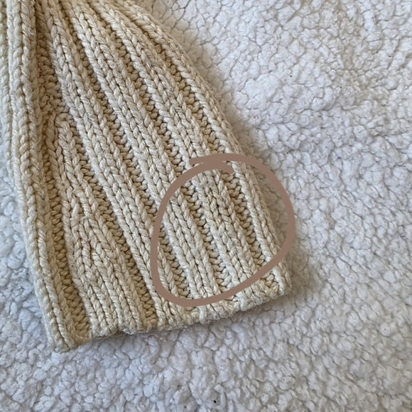 Abercrombie Vintage Cream Knit Long Sleeve Zip Up Sweater - Picture 5 of 5